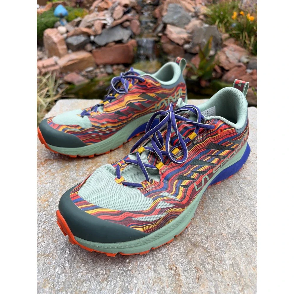 La Sportiva x Janji Jackal II Trail Running Shoes Mens 11 Multi Color 2116-C